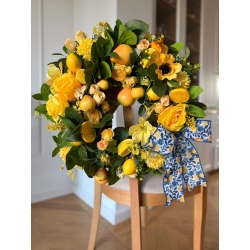 Wianek na drzwi Gruszkowe Limoncello 50 cm
